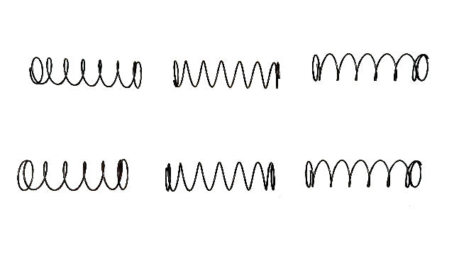 New Set of 6 Rocker Arm Shaft Springs for Ford FE engines 390 428 428CJ 428SCJ.  Ford part number B8A-6587-B