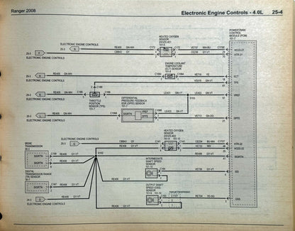 NEW NOS Ford factory service manual:2008 Ranger Wiring Diagrams