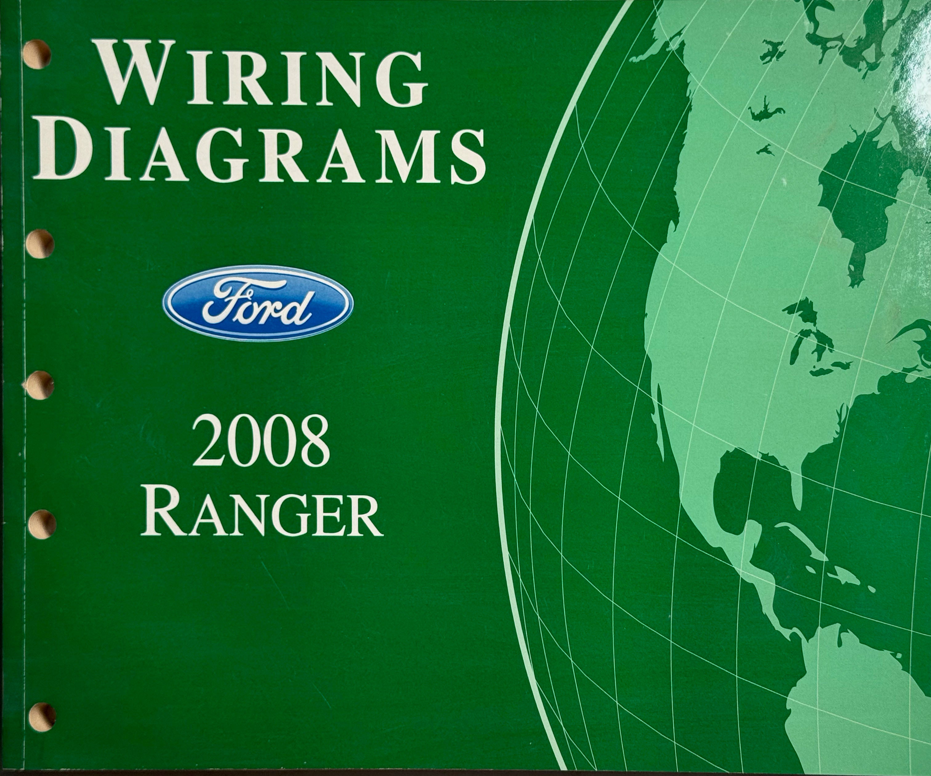 NEW NOS Ford factory service manual:2008 Ranger Wiring Diagrams