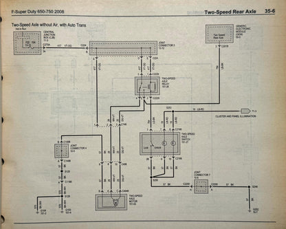 NEW NOS Ford factory service manual:2008 F-650/750 Wiring Diagrams