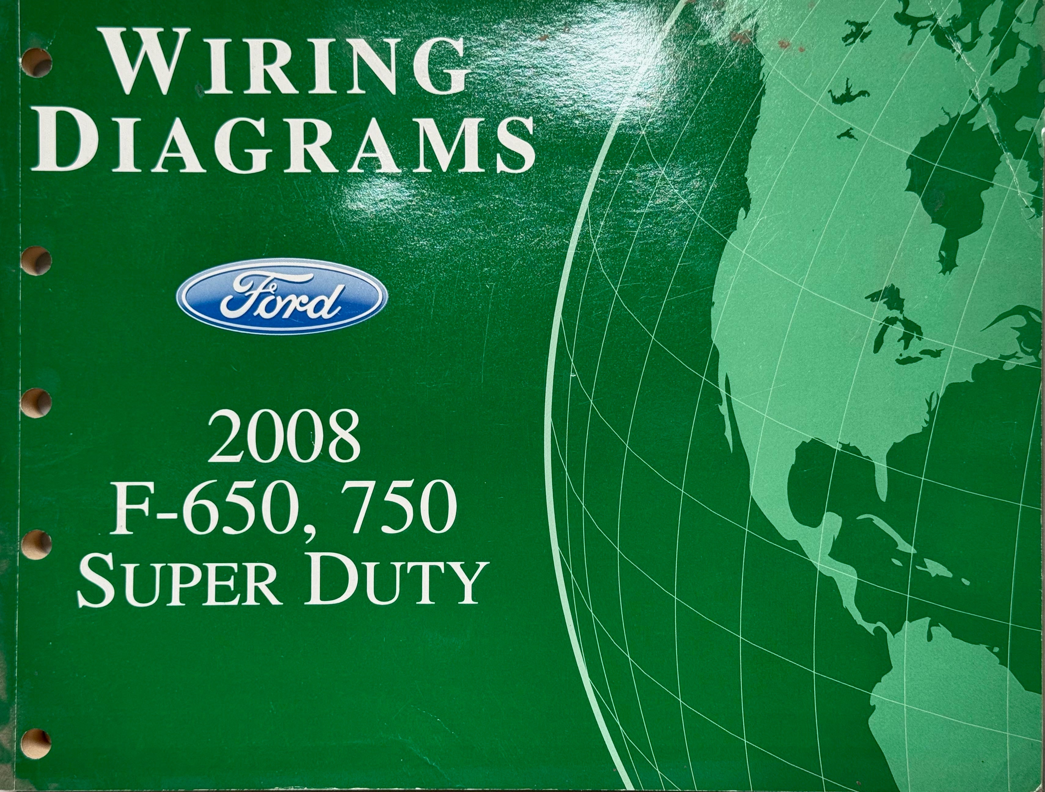 NEW NOS Ford factory service manual:2008 F-650/750 Wiring Diagrams