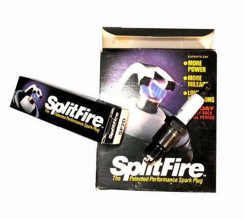 Set of 4 SplitFire performance spark plugs for 1965-1986 GM, Ford, Jeep