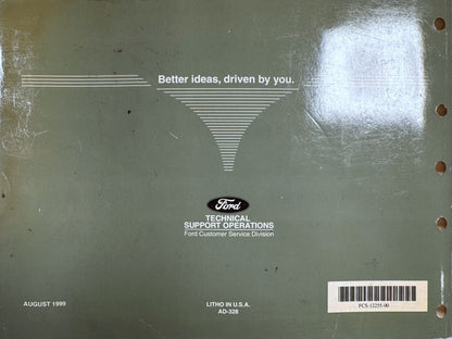 NEW NOS Ford factory service manual:2000 Ford Windstar Wiring Diagrams