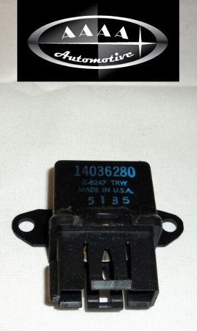 New Anti-Dieseling idle stop Relay for 1982-1992 Camaro, Firebird and Cimarron Delco part # 14036280 from Everco