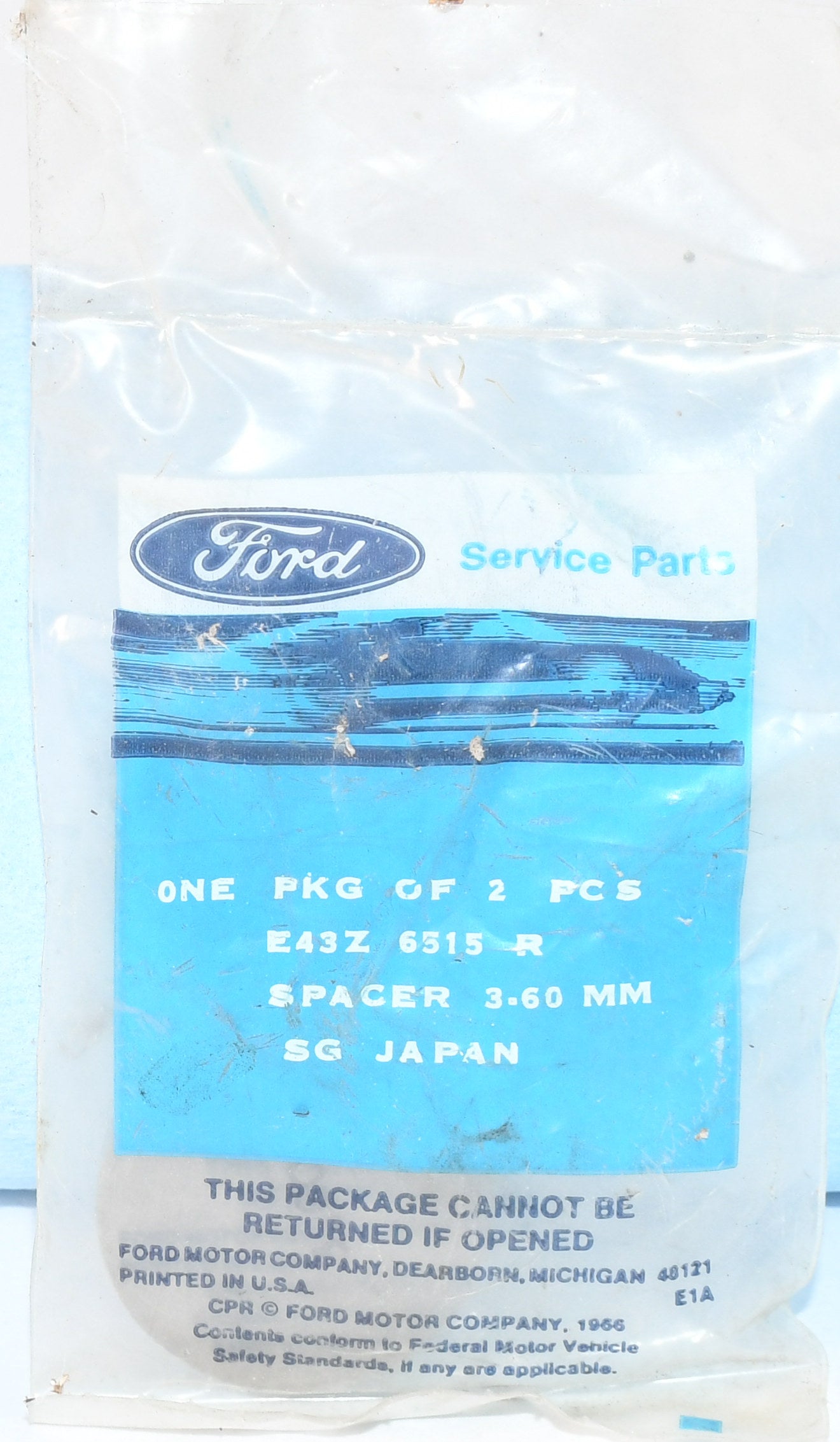 NEW NOS Set of valve sjim spacers 1984-1987 for Ford 2.0L Diesel E43Z-6515