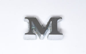 New trunk lid emblem letter "M" for 1971-1973 Mustang D1ZZ-6540282-A