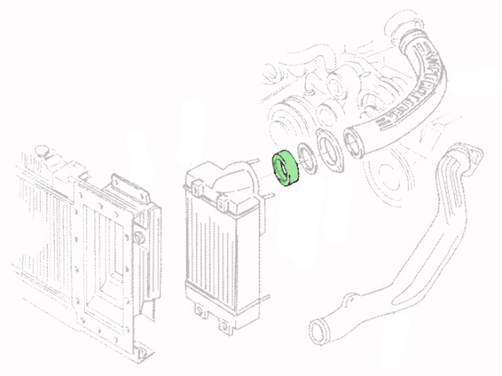 Intercooler insert for 1989-1995 Thunderbird Cougar w/ 3.8L supercharged engine