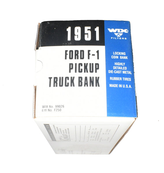 New collectible 1951 Ford F1 coin bank model truck from ERTL