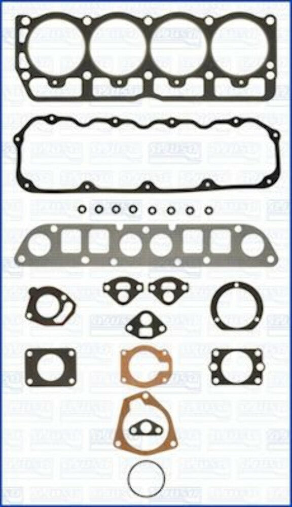 Engine Cylinder Head Gasket Set for 1986-1990 Jeep Wrangler TJ, Comanche MJ, and Cherokee XJ 2.5L 150cid (Chrysler engine) from Ajusa 52147100